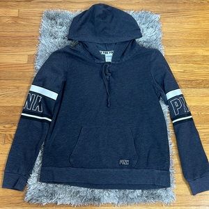 Grey Pink Pullover Hoodie